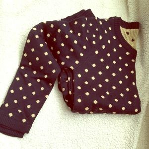Polka dot maternity sweater